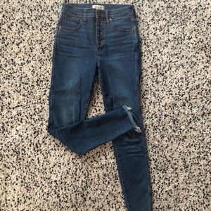 Madewell 10” High Rise Skinny in 27T!